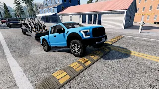 Cars vs Speed bump and potholes #5 - beamng drive ☆ beamng-cars TV