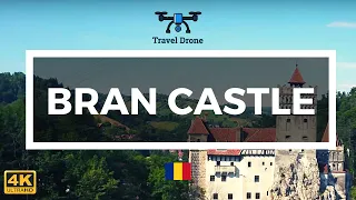 Bran Castle Drone Footage 4K - Dracula's Castle in Transylvania, Romania 🇷🇴