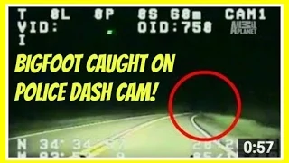 Bigfoot Caught On Police Dash Cam (MUST WATCH!)