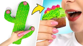 ¿Cómo hacer un pastel en forma de cactus con minicupcakes?