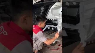 6000km new car rear-end crashed | Full restoration on rear-end