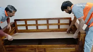Sofa cum Bed Wooden |Customer Review 2024 |Delivery experience and fitting |Online Furniture Review