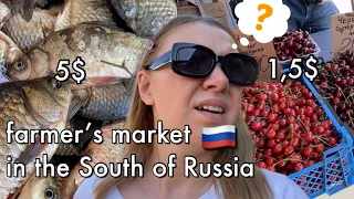 grocery shopping in the South of Russia | Russian farmer’s market prices