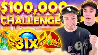 INSANE $100,000 GATES OF OLYMPUS CHALLENGE!