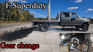 Front and rear Dana axle gear change on F Superduty Ford shoptruck for highway speed @C_CEQUIPMENT