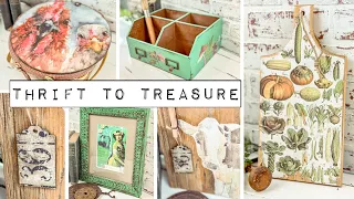 Thrift to Treasure - Upcycling Thrift Store Finds into Beautiful Home Decor - DIY