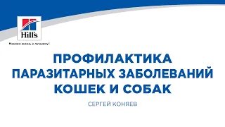 Вебинар на тему: "Профилактика паразитарных заболеваний кошек и собак". Лектор - Сергей Коняев.