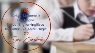 Bilgi Kalem Koleji | LGS Soru Çözümleri 29.Bölüm