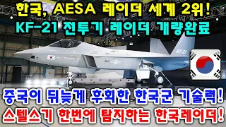 KF-21 전투기 AESA 레이더 최신형 개발!