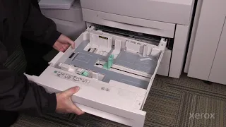 Xerox® Color 550 560 570® Clearing a Jam from Behind Tray 1 or Tray 2