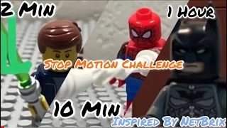 Lego Stopmotion 2min v 10 min v 1 hour animation challenge Inspired by Nexbrix