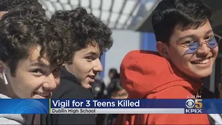 Vigil Held For 3 Teens Killed In Christmas Day Car Crash In Pleasanton