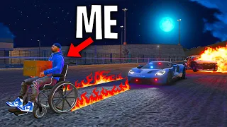 Trolling Cops with Rocket Wheelchair on GTA 5 RP