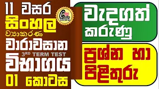 grade 11 sinhala lesson 1 # grade 11 sinhala 3rd term test paper # grade 11 sinhala lesson 2