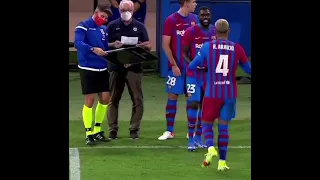 Fans whistled at Umtiti when he was subbed on.