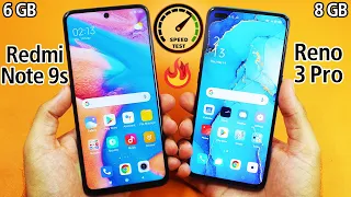 Xiaomi Redmi Note 9s vs Oppo Reno 3 Pro Speed Test! OMG😲