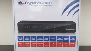 📺😎AB CRYPTOBOX 750HD, распаковка, обзор меню, просмотр XTRA TV