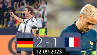 Germany vs France 2-1 | Friendly International 2023 | 12.09.2023 | Highlights & All Goals