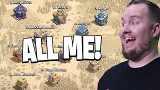 I Put 10 of MY Accounts in War This is What Happened! - Clash of Clans