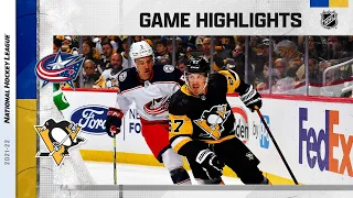 Blue Jackets @ Penguins 4/29 | NHL Highlights 2022