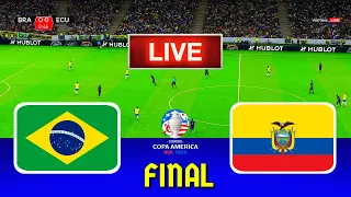 BRAZIL vs ECUADOR - Copa America 2024 Final | Full Match All Goals | Live Football Match