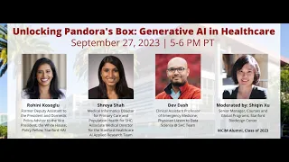 Stanford MCiM Panel | Unlocking Pandora's Box: Generative AI in Healthcare