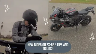 New rider on 2023 ZX-6R!! First bike/636//Ride along! Tips and tricks