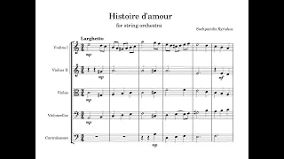 Histoire d'amour - for string orchestra