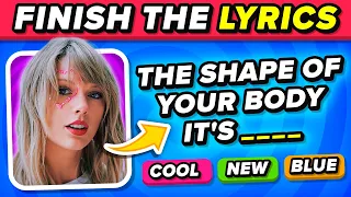 FINISH THE LYRICS 🎵 Most Popular Pop & Kpop Songs 👑 Music Quiz Challenge