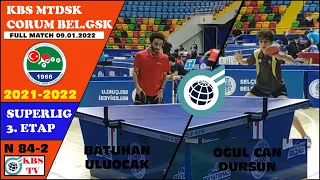 UĞURCAN DURSUN - BATUHAN ULUCAK  (ÇORUM BELEDİYESİ GSK - KBS MTDSK) MAÇ 2