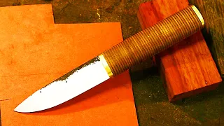 A KNIFE MADE OF OLD BEARING [Trollsky Knifemaking]