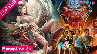 Película SUB español [Chica de la serpiente+Serpiente enorme en escuela de chicas] | HORROR | YOUKU
