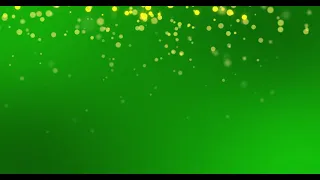 4K Green and Gold Sparkles Loop Green Screen Video | Green Screen Christmas Motion Golden Sparkles