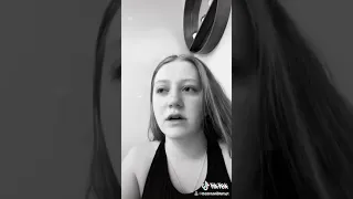 Camryn Clifford posting a tiktok about Landon Crying