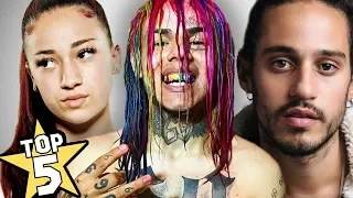 TOP 5 MORE HATED RAPEERS | Before They Were Famous | TEKASHI69, RUSS, BHAD BHABIE