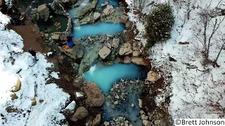 Diamond Fork Hot Springs by Drone
