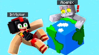 99% IMPOSIBLE SOBREVIVIR en el PLANETA PARKOUR 🌎😱 INVICTOR Y ACENIX en MINECRAFT