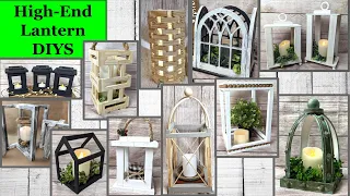 ⭐⭐HIGH END WOOD LANTERN DIY DESIGNS | Dollar Tree DIY | Wood Crafts⭐⭐