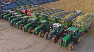 Mais 2023 : The BIGGEST John Deere Production!! Van den Tillaart Agrar | 5x JD Harvester | Huge Silo