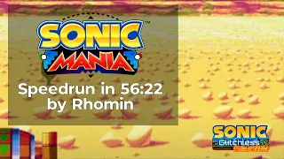 Sonic Mania by Rhomin in 56:22 - Sonic and the Glitchless Gauntlet