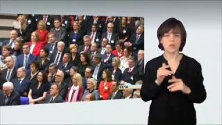 Gebärdensprachvideo: Neuer Bundespräsident gewählt