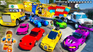 GTA 5 - Stealing LEGO SUPER CARS with Franklin! (Real Life Cars #104)