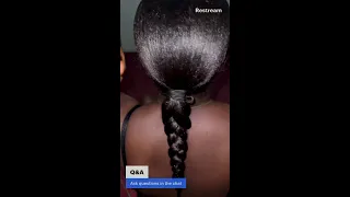 Let’s get my 20 inches relaxed hair braided