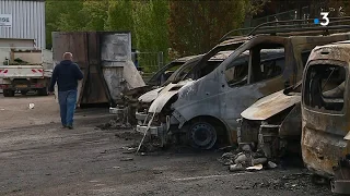 Dijon : un incendie a détruit plusieurs véhicules de l'entreprise Promut