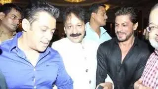 Salman Khan & Shah Rukh Khan At Baba Siddiqui's Iftaar Party