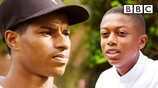 Hear the silent voices Marcus Rashford speaks up for - BBC