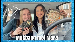 MUKBANG MET MARA 🍣😂 | Manon Janssen