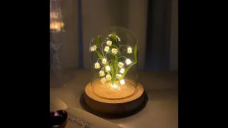 DIY Process for Lily of The Valley DIY Night Light