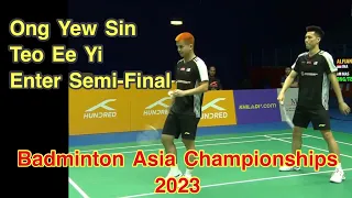 BADMINTON ASIA CHAMPIONSHIP 2023 QF | Ong Yew Sin Teo Ee Yi defeated Fajar Alfian / Rian Ardianto