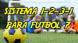 Sistema 1-2-3-1 para futbol 7